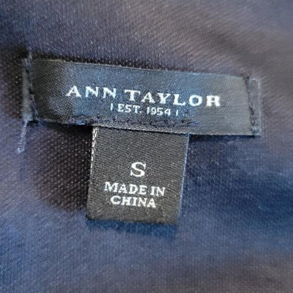 Ann Taylor Black Wrap Top Dress with Gathered Banding at Waist - Picture 11 of 14